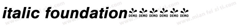 italic foundation字体转换